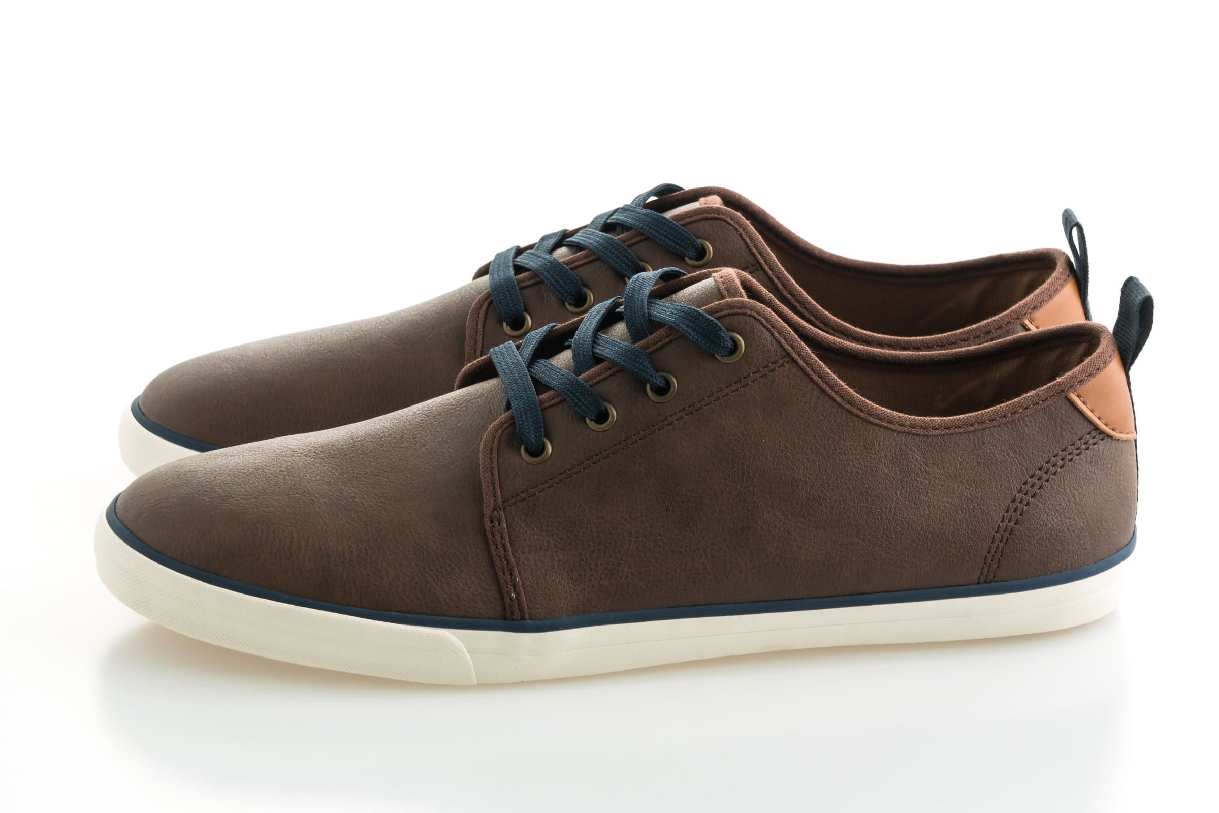 Casual Brown Leather Sneakers